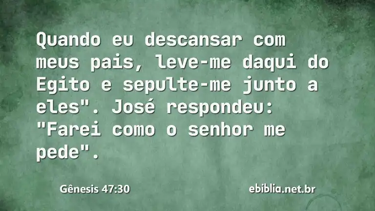 Gênesis 47:30