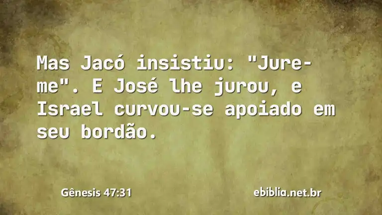 Gênesis 47:31