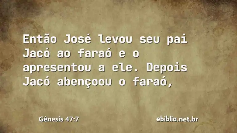 Gênesis 47:7