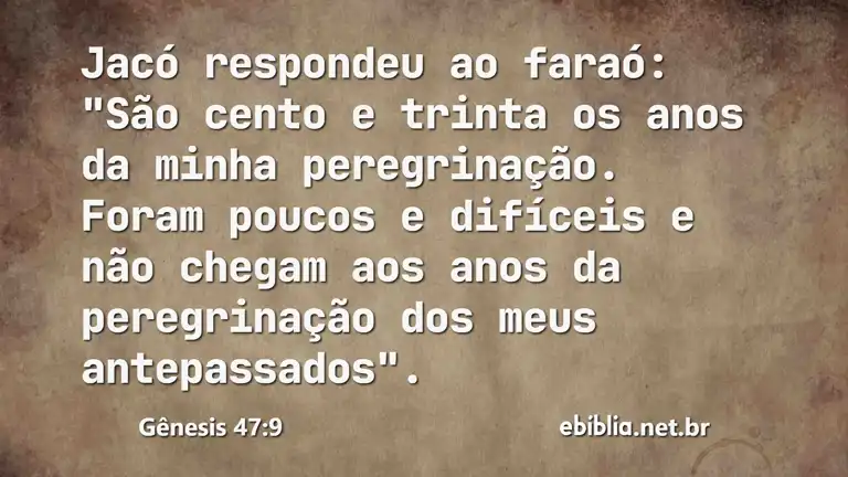 Gênesis 47:9