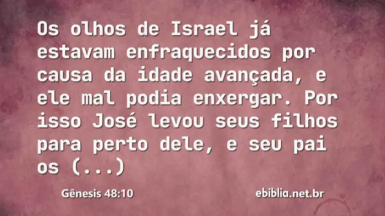 Gênesis 48:10