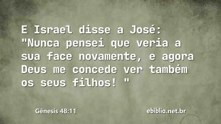 Gênesis 48:11