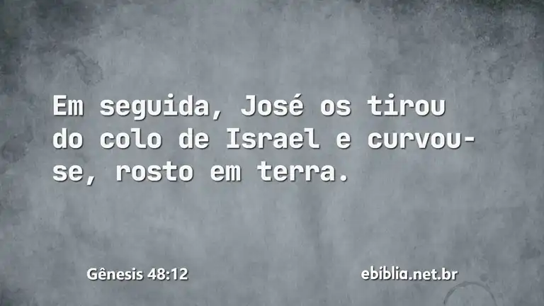 Gênesis 48:12