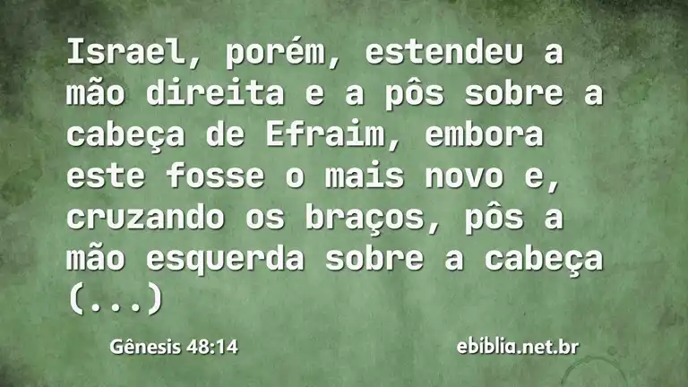 Gênesis 48:14