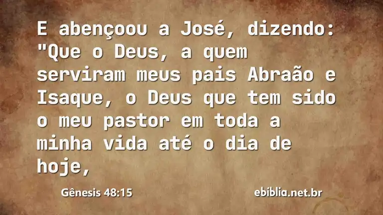 Gênesis 48:15