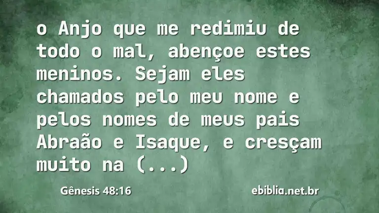 Gênesis 48:16