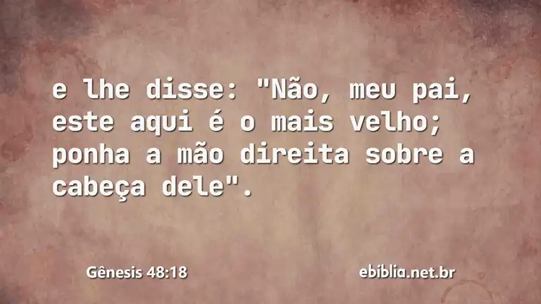 Gênesis 48:18