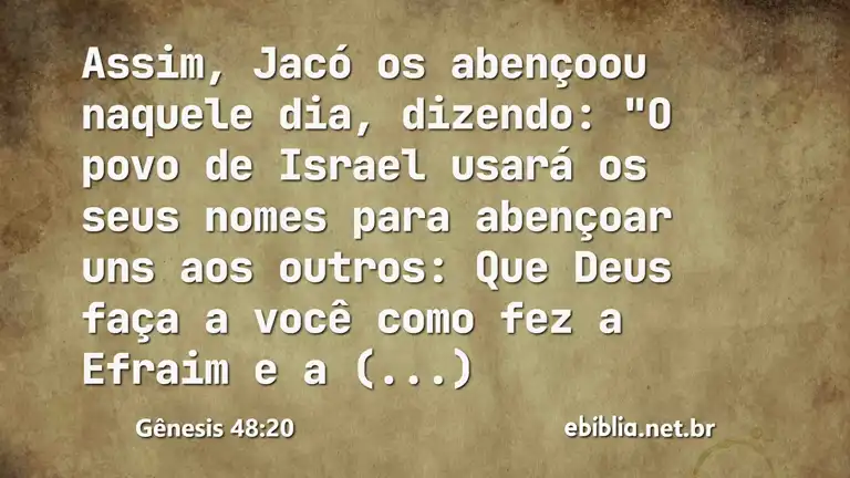 Gênesis 48:20