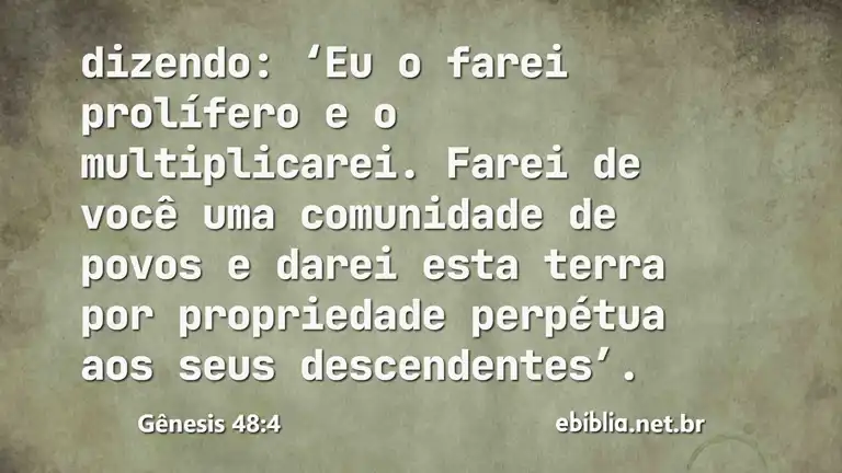 Gênesis 48:4