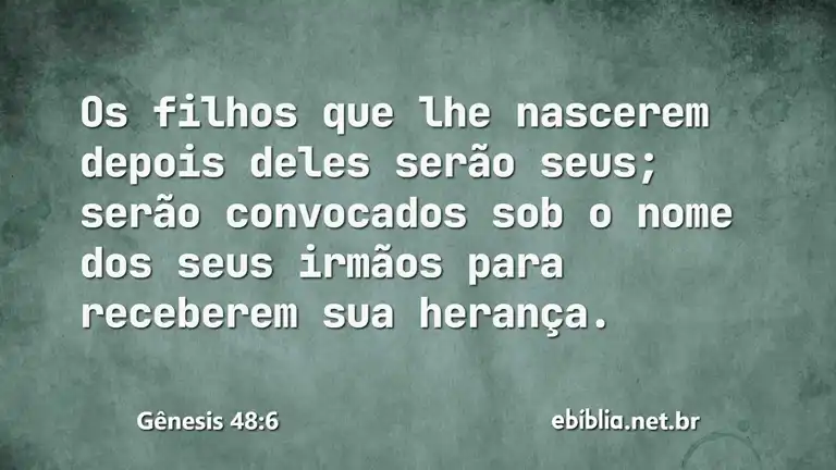 Gênesis 48:6