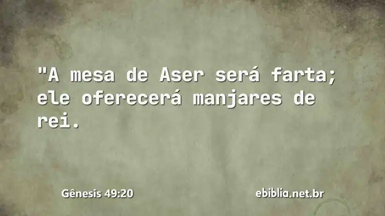 Gênesis 49:20