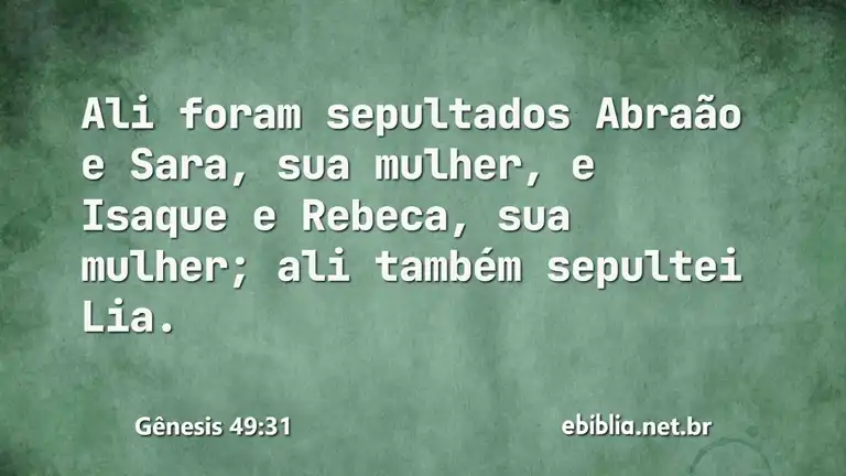 Gênesis 49:31