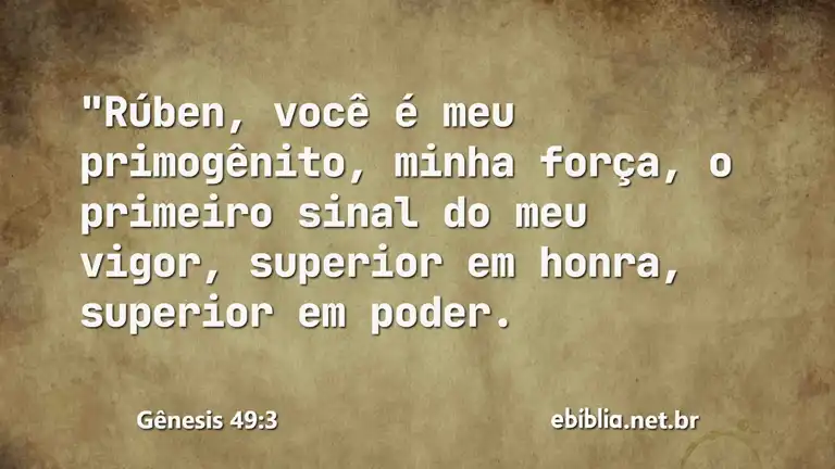 Gênesis 49:3