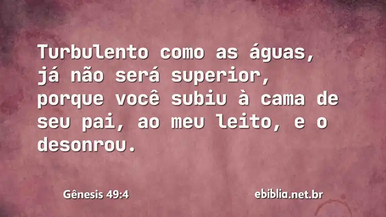 Gênesis 49:4