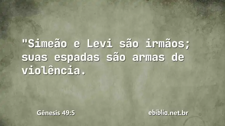 Gênesis 49:5