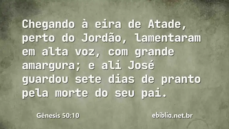 Gênesis 50:10