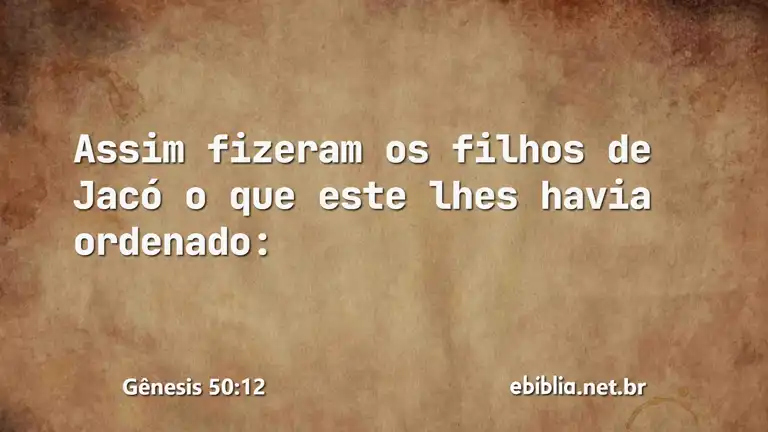 Gênesis 50:12