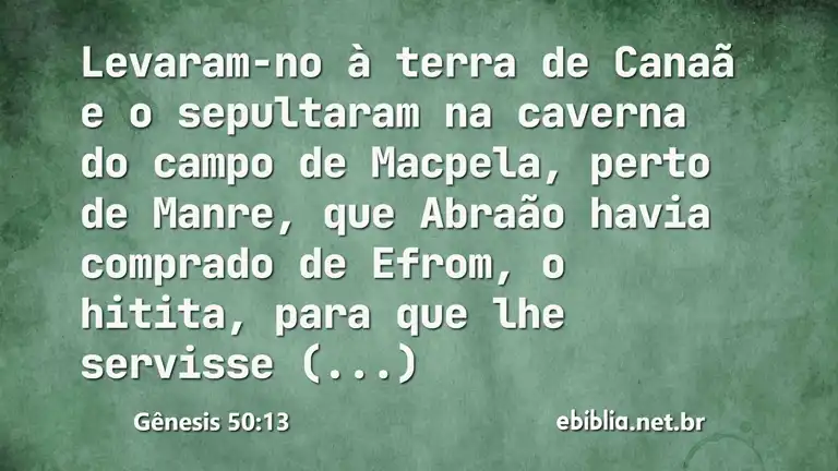 Gênesis 50:13