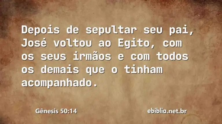 Gênesis 50:14