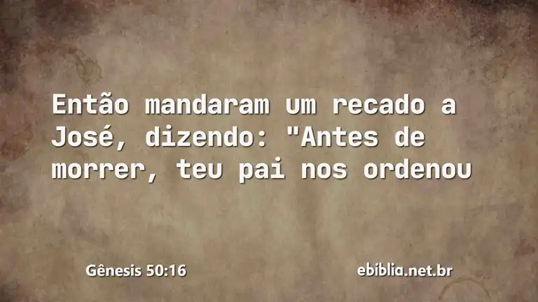 Gênesis 50:16