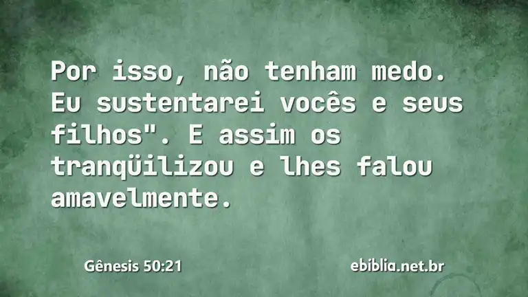 Gênesis 50:21