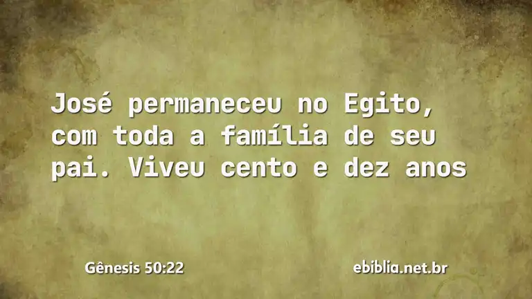 Gênesis 50:22