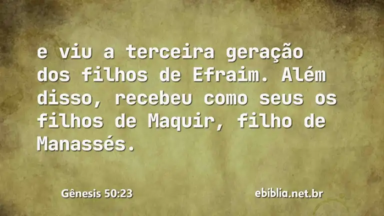 Gênesis 50:23