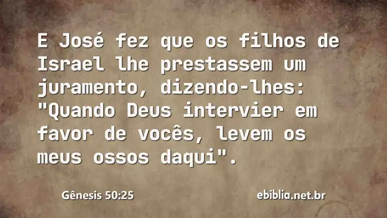 Gênesis 50:25