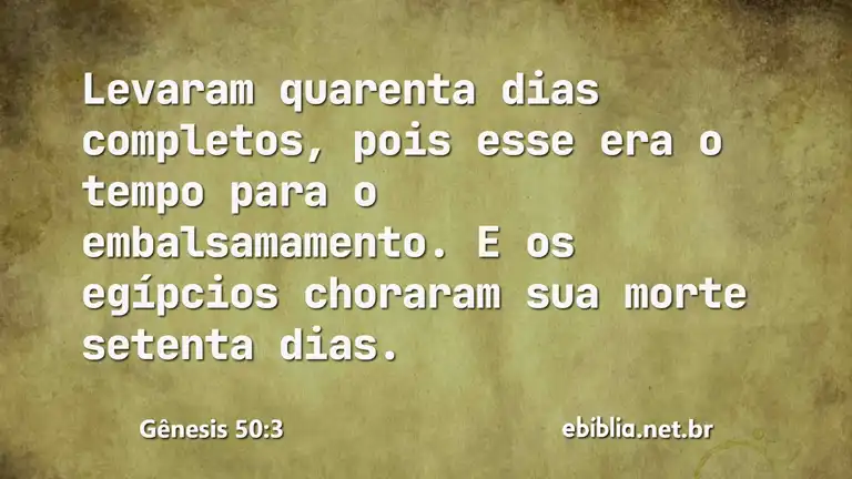 Gênesis 50:3