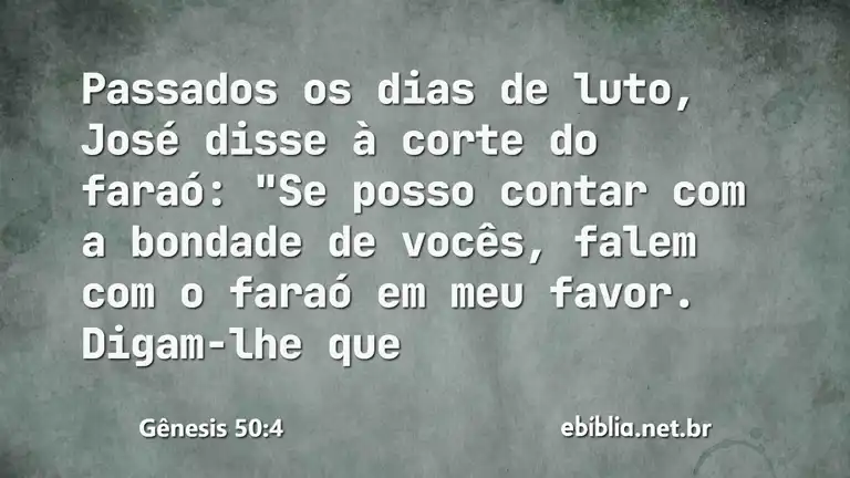 Gênesis 50:4