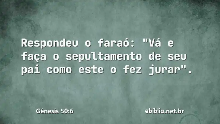 Gênesis 50:6