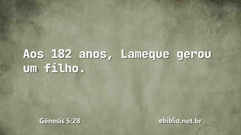 Gênesis 5:28