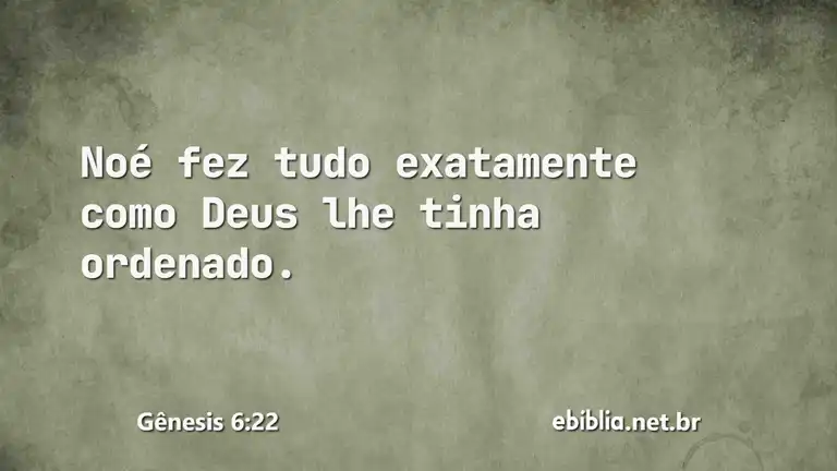 Gênesis 6:22