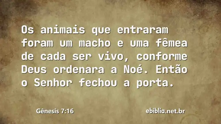 Gênesis 7:16