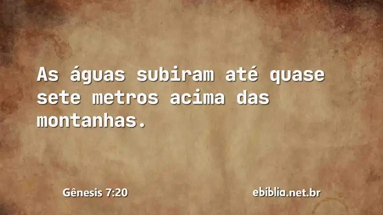 Gênesis 7:20