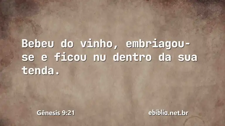 Gênesis 9:21