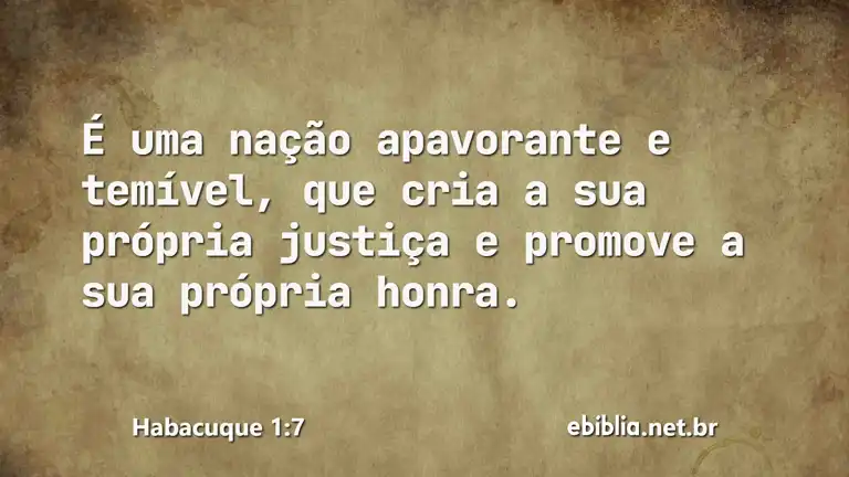 Habacuque 1:7