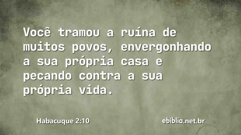 Habacuque 2:10