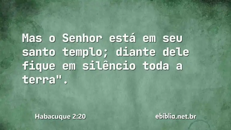 Habacuque 2:20