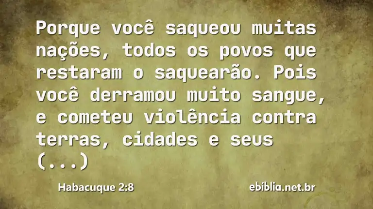 Habacuque 2:8