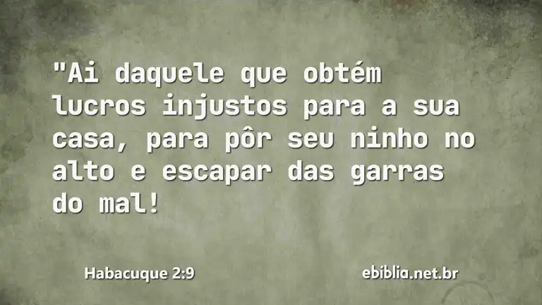 Habacuque 2:9