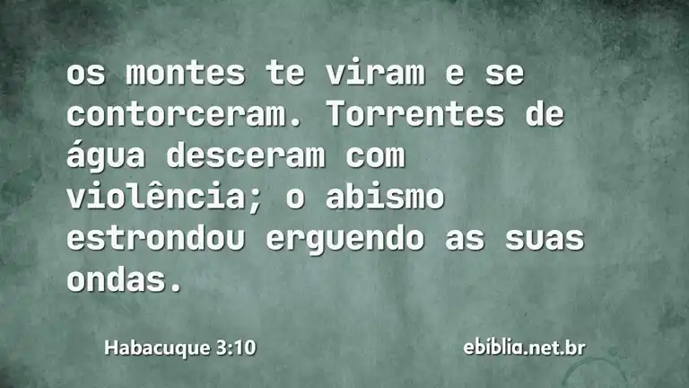 Habacuque 3:10