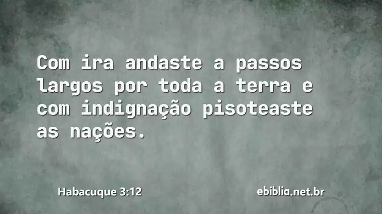 Habacuque 3:12