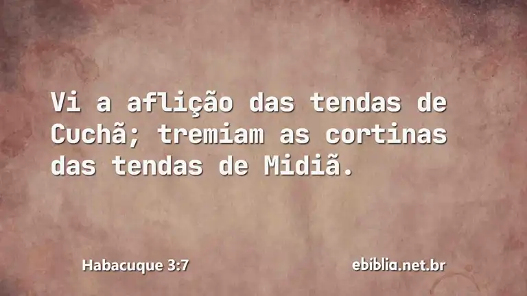 Habacuque 3:7