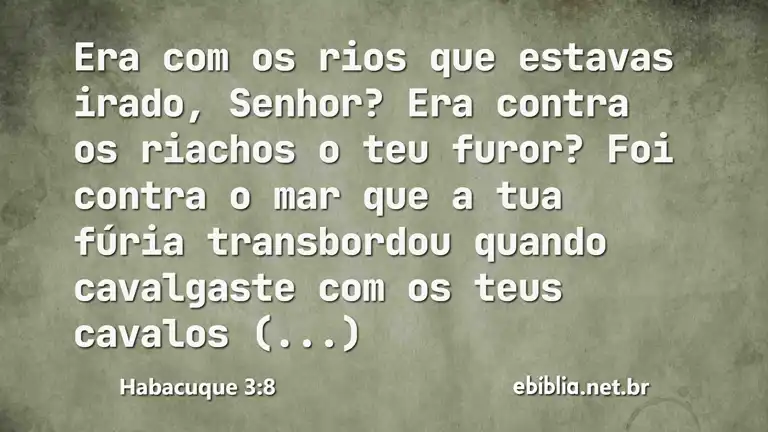 Habacuque 3:8