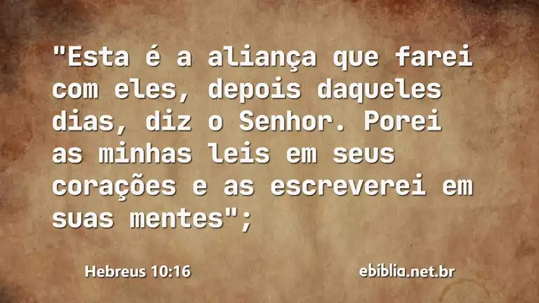 Hebreus 10:16