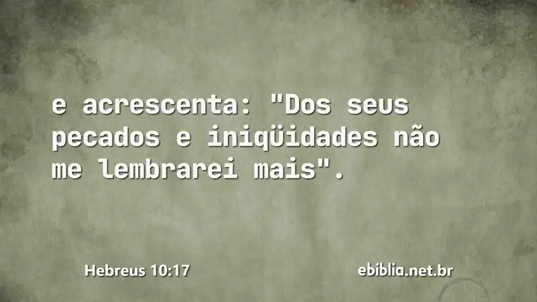 Hebreus 10:17