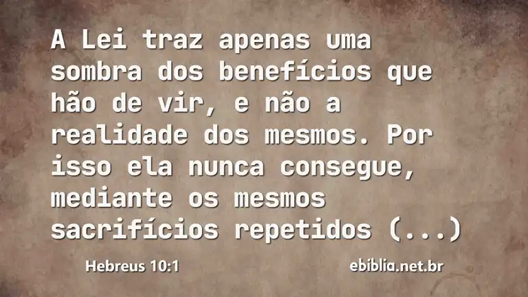 Hebreus 10:1