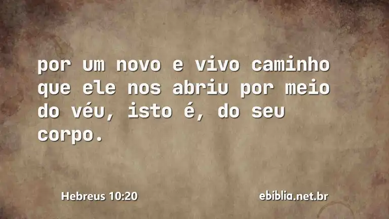 Hebreus 10:20