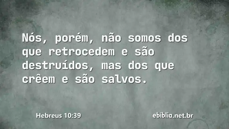 Hebreus 10:39